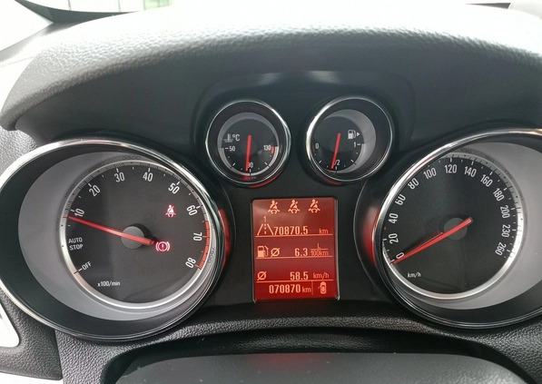 Opel Mokka cena 52900 przebieg: 70870, rok produkcji 2016 z Ustka małe 781